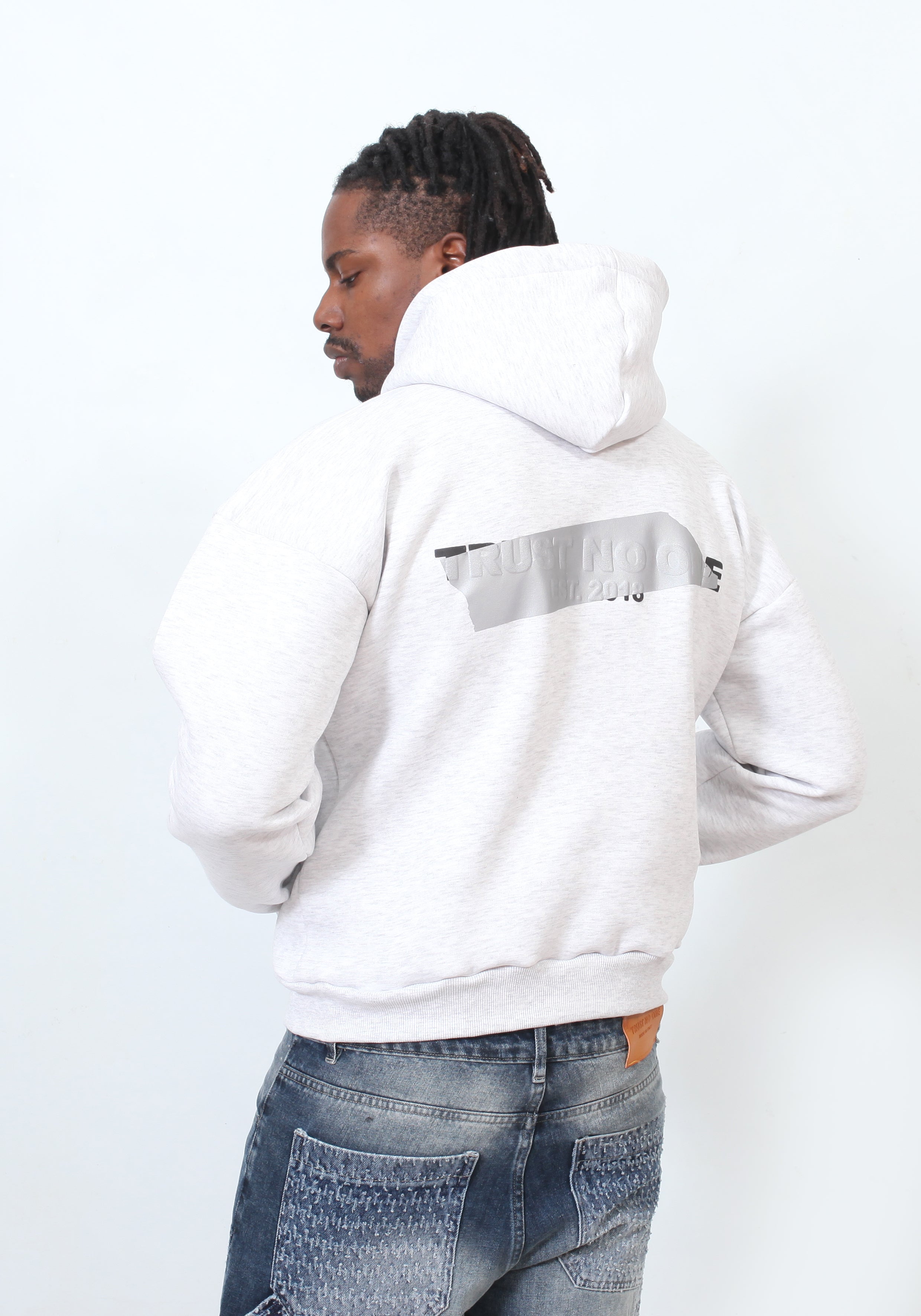 Hoodie Scotch argento