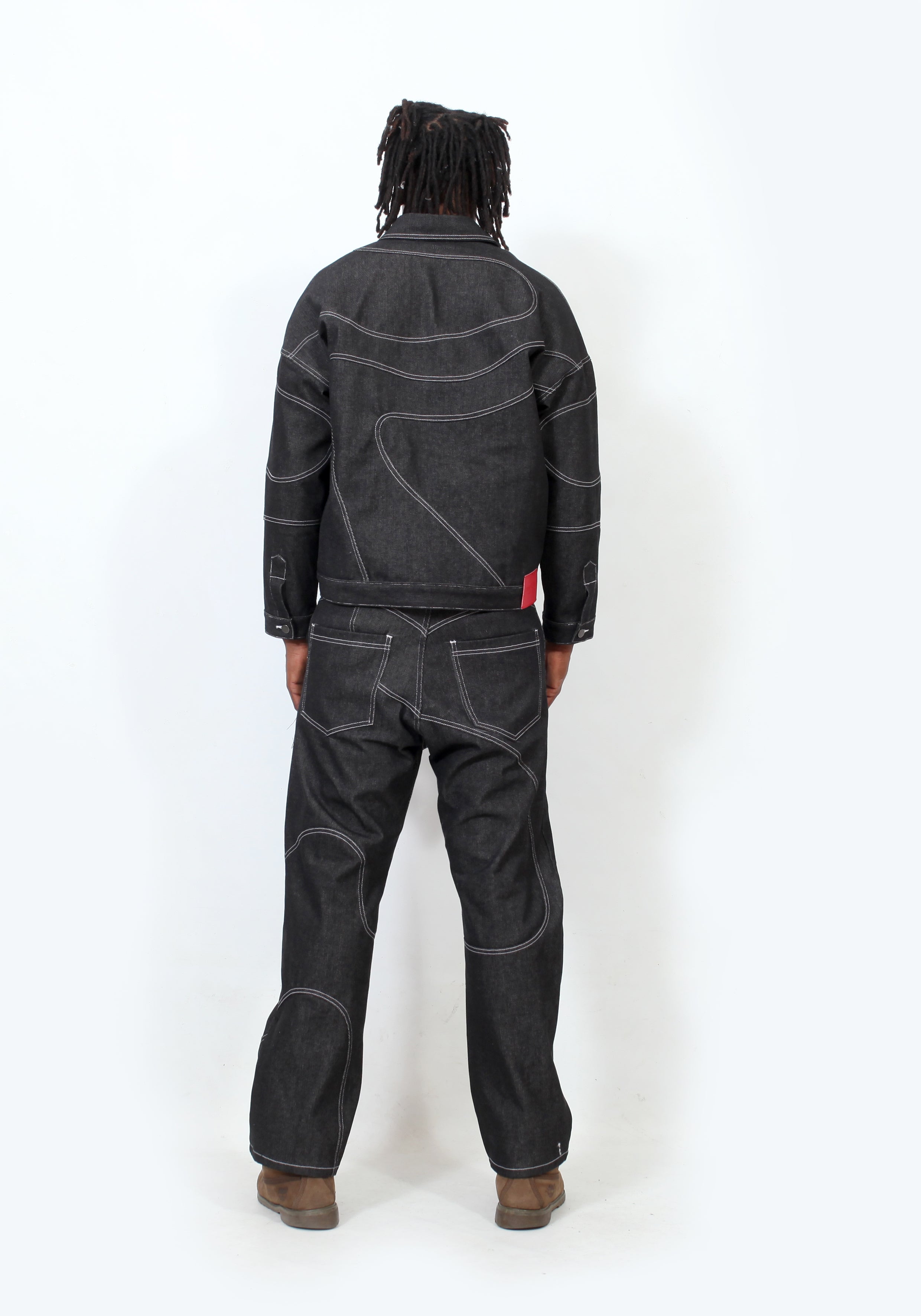 Coordinato Denim intrecciato