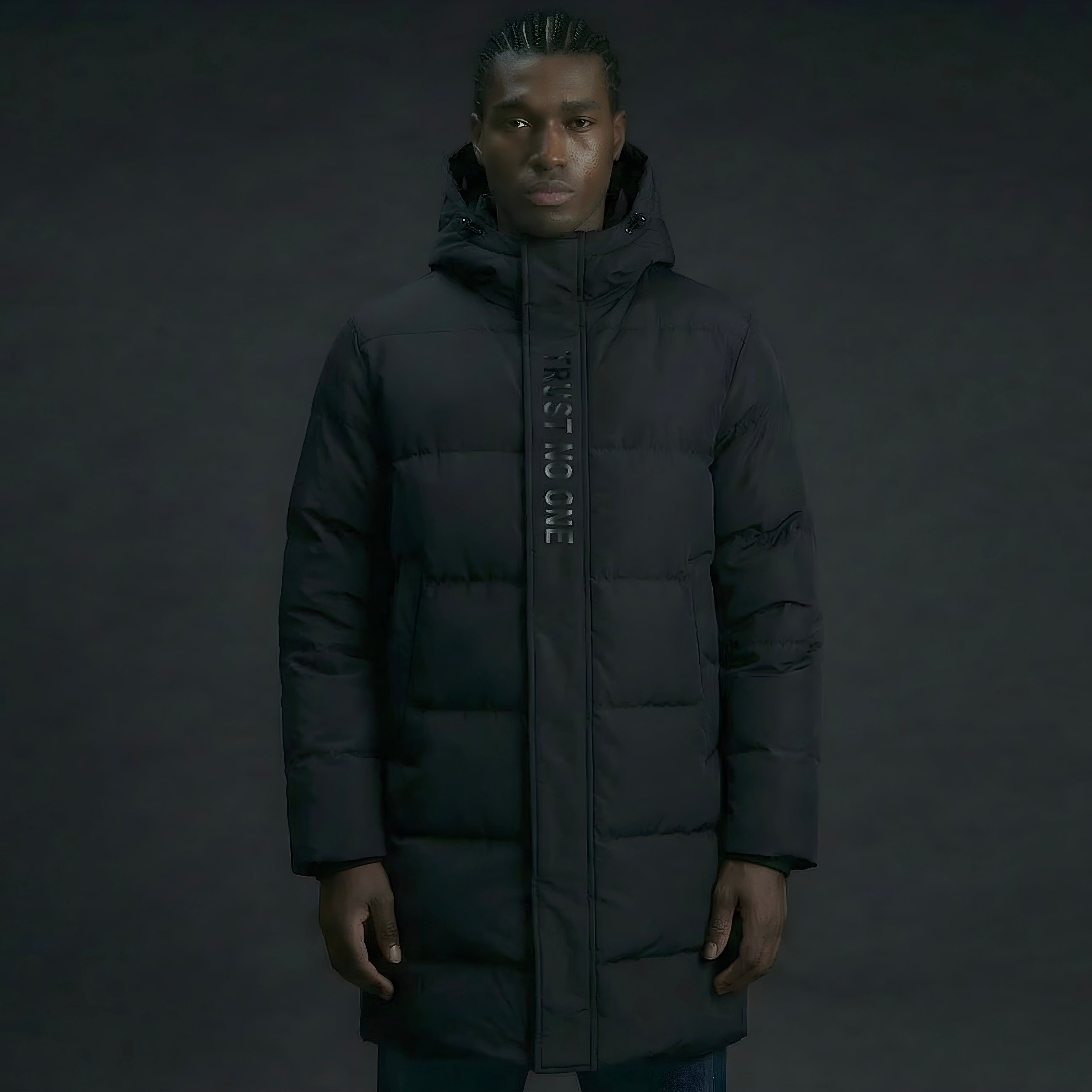 Parka lungo nero